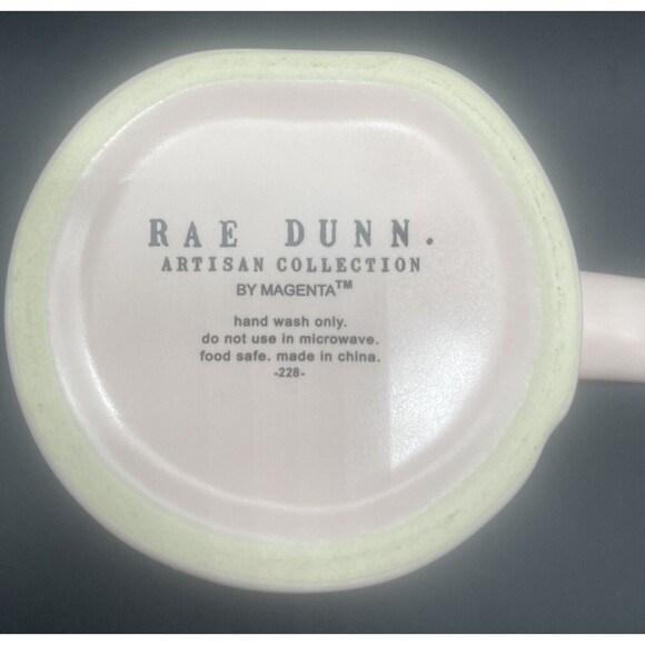 RAE DUNN NEWLY WED Pink Coffee Mug With Gold Lettering NEW - Picture 6 of 6
